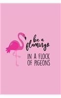 Flamingo Notebook: 6x9 Ruled, 110 Pages, Cute Funny Pink Journal, Original Notebook for High School/College, Great Gag Gift for Women, Girls, for Her
