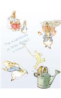 The Adventures of Peter Rabbit A Notebook: 8.5 x 11 inch College Rule Composition Style Designer Notebook Journal: 100 Sheets, 200 pages