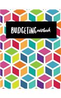 Budgeting Notebook: Colorful Box Design Budget Planner for Your Financial Life with Calendar 2018-2019 Beginner's Guide to Personal Money Management