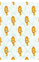Cute Lion Lined Journal
