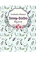 Academic Planner 2019-2020 8.5 X 11: Winter Color, 24 Months, Two Year Calendar Planner, Daily Weekly Monthly Planner, Organizer, Agenda, 482 Pages Large 8.5" X 11"