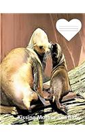 Sea Lion Mother & Baby Kissing on cover wideruledlinedpaper Composition Book: Sea lion fans, Used by students, teachers, school offices, Classroom notes, Daily information, For lesson plans and recipes.