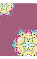 Blank Diary book: 7 x 10, 100 Pages, Unique Mandala Designs for Cover, Blank book, Recipe, Planner, Journal to Write in Classic Notebook Ruled Diary for Men Women Wri