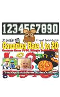 Counting Rats 1 to 20. Bilingual Spanish-English