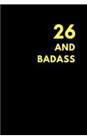 26 and Badass: Guitar Tabs Journal to Make Own Music, Birthday Gift (150 Pages)