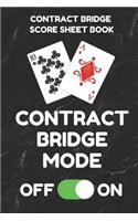 Contract Bridge Score Sheet Book