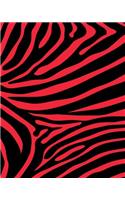 Bullet Journal Notebook Funky Wild Animal Print Zebra 8: 172 Numbered Pages with 160 Graph Style Grid Pages, 6 Index Pages and 2 Key Pages in Large 8 X 10 Size for Journaling, Writing, Planning or Doodling
