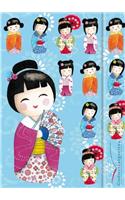 Papeterie Kokeshi Carnet Aimante Titre 1 (Tp)