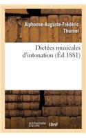 Dictées Musicales d'Intonation