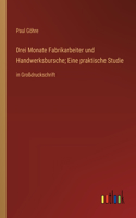 Drei Monate Fabrikarbeiter und Handwerksbursche; Eine praktische Studie