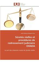 Sûretés réelles et procédures de redressement judiciaire ohada