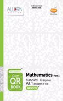 Maharashtra SSC Board Std. 10 QR Book- Mathematics (Algebra) | Chetana | New Technology | Powered by Virtual Teachers Available 24x7 | Set of 2 books