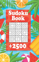 Sudoku Book + 2500: Vol 2 - The Biggest, Largest, Fattest, Thickest Sudoku Book on Earth for adults and kids with Solutions - Easy, Medium, Hard, Tons of Challenge for 