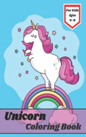 unicorn coloring book for kids ages 4-8