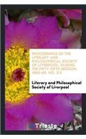 Proceedings of the Literary and Philosophical Society of Liverpool, During the Fifty-Fifth Session, 1865-66. No. XX