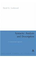 Syntactic Analysis and Description: A Constructional Approach