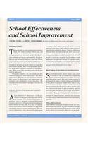 School Effectiveness and School Improvement
