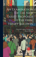 Examination Of The New Tariff Proposed By The Hon. Henry Baldwin