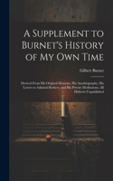 Supplement to Burnet's History of My Own Time