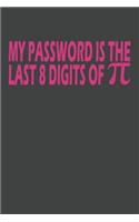 My Password Is The Last 8 Digits of Pi