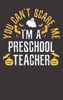 Pre-K Halloween Notebook: Halloween Pre-K Preschool Teacher Ghost Pumpkin Bat Gift 6x9 College Ruled 120 Pages Student Teacher School