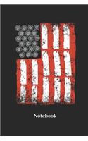 Notebook: Lined Journal for America, USA and Truck Fans - Paperback, Diary Gift for Men, Women and Children