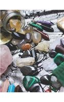 Crystal Lover Boho Notebook: College-Ruled Lined Paper