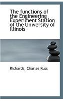 The Functions of the Engineering Experiment Station of the University of Illinois