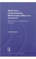 What Does Understanding Mathematics Mean for Teachers?