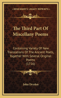 The Third Part Of Miscellany Poems