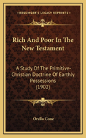 Rich And Poor In The New Testament