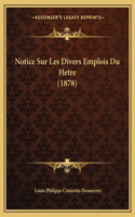 Notice Sur Les Divers Emplois Du Hetre (1878)