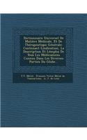 Dictionnaire Universel De Matière Médicale, Et De Thérapeutique Générale