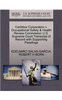 Caribtow Corporation V. Occupational Safety & Health Review Commission U.S. Supreme Court Transcript of Record with Supporting Pleadings