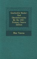 Geschichte Nieder- Und Oberosterreichs