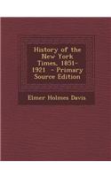 History of the New York Times, 1851-1921