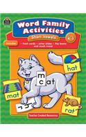 Word Family Activities: Short Vowels Grd K-1