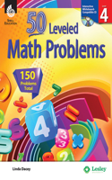 50 Leveled Math Problems Level 4: (50 Leveled Math Problems)