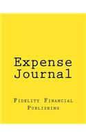Expense Journal: Yellow Cover, Full-size, 126 pages