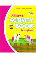 Allison's Activity Book