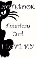 American Curl Cat Notebook