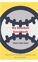 Baseball scoring Book: 120 Baseball Scorecard sheets / Log a Full Season / Gift for Dad / Notebook /8.5" X 11" format, Sport Memories Journal Baseball, Baseball Score Note