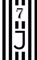 7 J Notebook: Journal Bianconeri Football Playbook Soccer Ball, la grande Juventus football coaching legend calcio italiano Cr7 110 pages (6" x 9"): la grande Juv