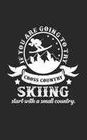 Cross Country Skiing: 6x9 Cross Country Skiing - lined - ruled paper - notebook - notes