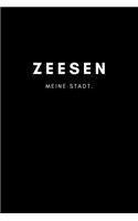 Zeesen: Notizbuch, Notizblock - DIN A5, 120 Seiten - Liniert, Linien, Lined - Deine Stadt, Dorf, Region und Heimat - Notizheft, Notizen, Block, Planer