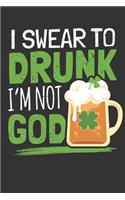 2020 Week To View Dated Planner Diary: 6x9 Inches Paperback Irish I Swear To Drunk I'm Not God