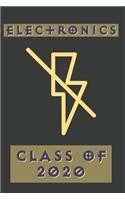 Electronics Class of 2020: College Ruled Composition Notebook for Seniors, Graduation Gift, Electronics Theme, Lined Journal (6"x 9") 110 Blank Pages Homeschool Workbook for S