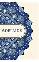 Mandala Notebook with Personalized Monogram Adelaide