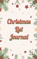 Christmas List Journal: Lined Notebook To Write Your Holida Lists, Plans & More