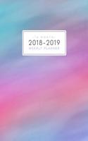 16 Month Weekly Planner 2018-2019: Daily and Monthly Academic Yearly Schedule Journal Agenda (September 2018 - December 2019) Watercolor Pink Gradient